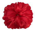 22 Colors Available, Handmade Shimmering Sheer Organza Jumbo Scrunchie 6 inches, Voluminous Ponytail Holder for Women, Large Hair Tie, Holiday Accessory (Red)