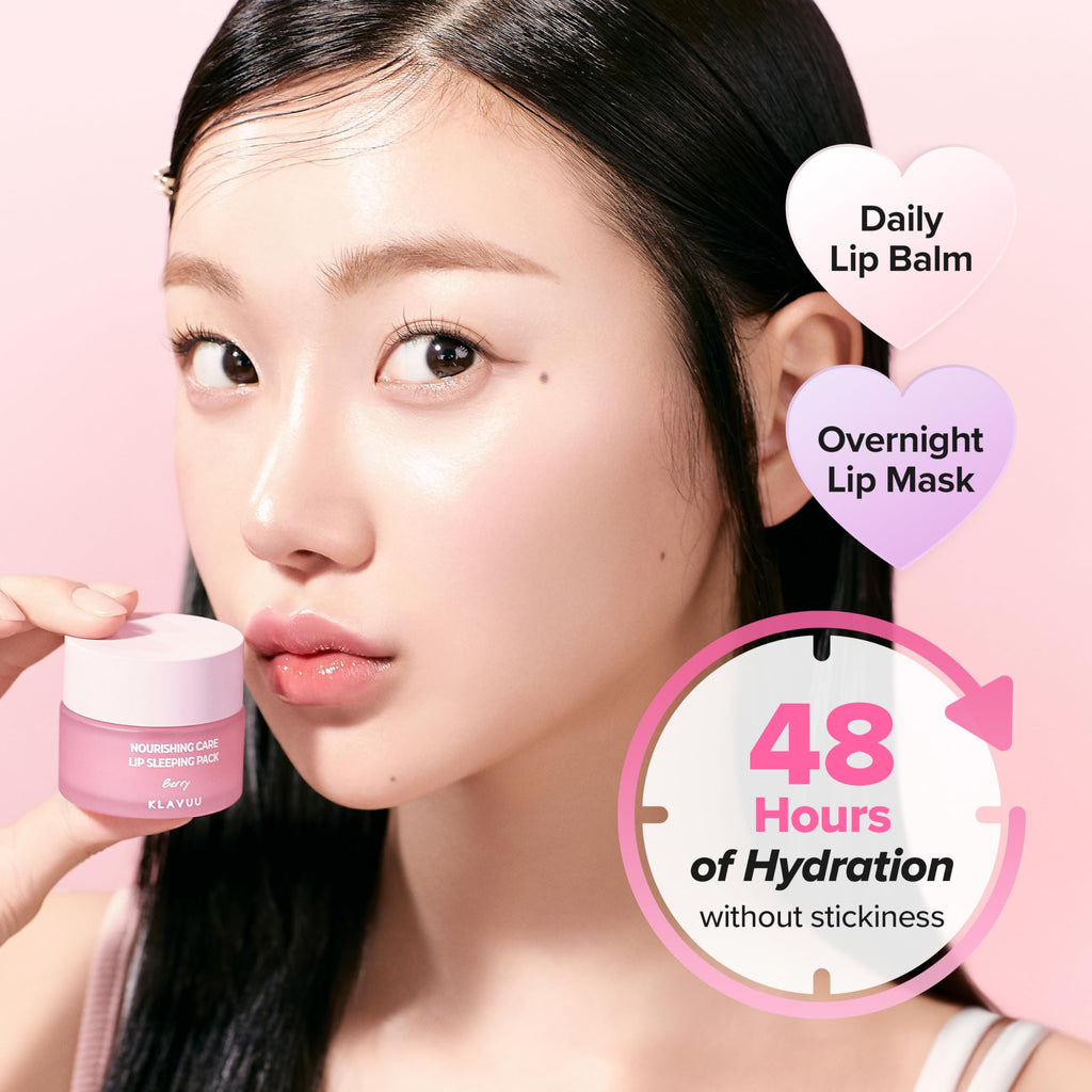 Klavuu Lip Mask Overnight (0.7oz) - Lip Moisturizer & Treatment for Very Dry, Lip Sleeping Mask, Chapped Lips, Korean Deep Hydrating Lip Balm with Coconut, Gentle Exfoliating