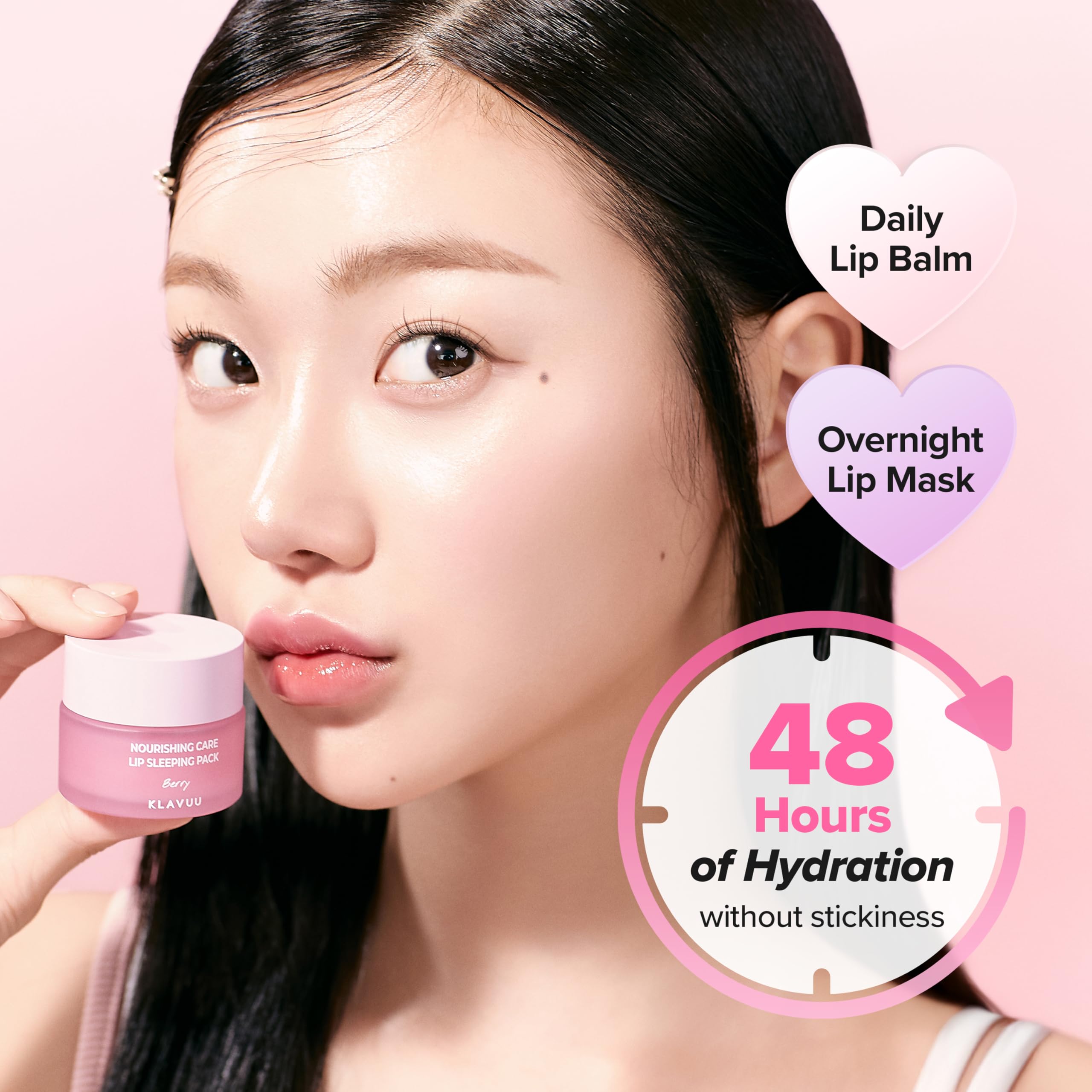 Klavuu Lip Mask Overnight (0.7oz) - Lip Moisturizer & Treatment for Very Dry, Lip Sleeping Mask, Chapped Lips, Korean Deep Hydrating Lip Balm with Coconut, Gentle Exfoliating