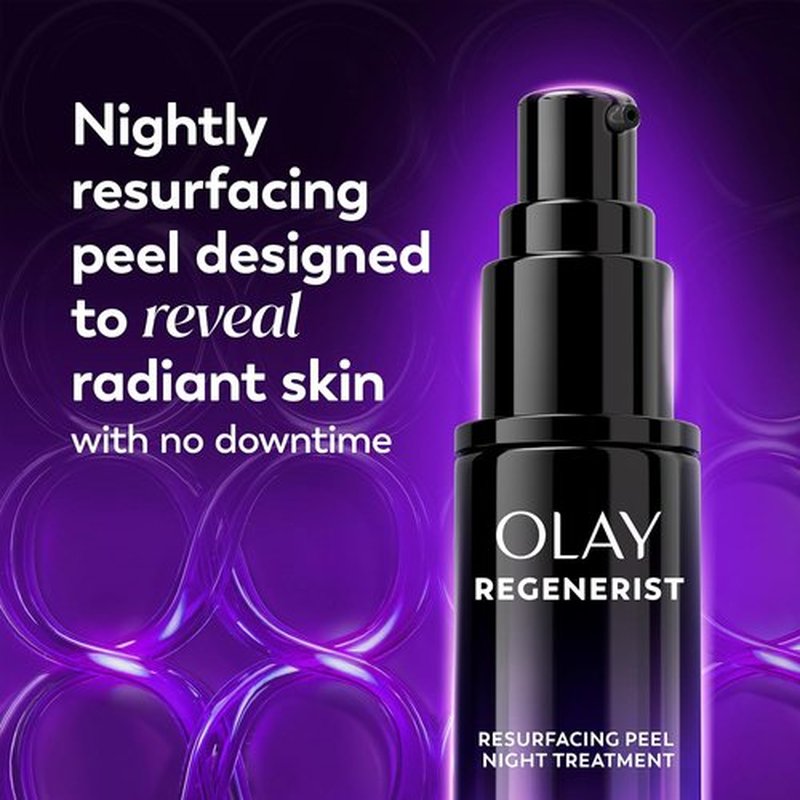 Olay Regenerist Overnight Face Peel Mask - Anti-Aging Treatment with Hexa-Repair Peptide & Lactic Acid | 1.0oz