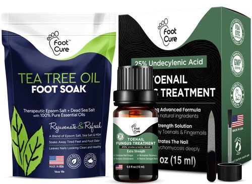 Tea Tree Oil Foot Soak with Epsom Salt - For Toenail Repair, Athletes Foot, Nail Repair Solution