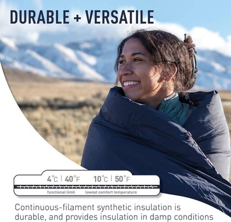 Sea to Summit Glow 50-Degree Camping Quilt - Lightweight, Compact Design for Ultimate Comfort