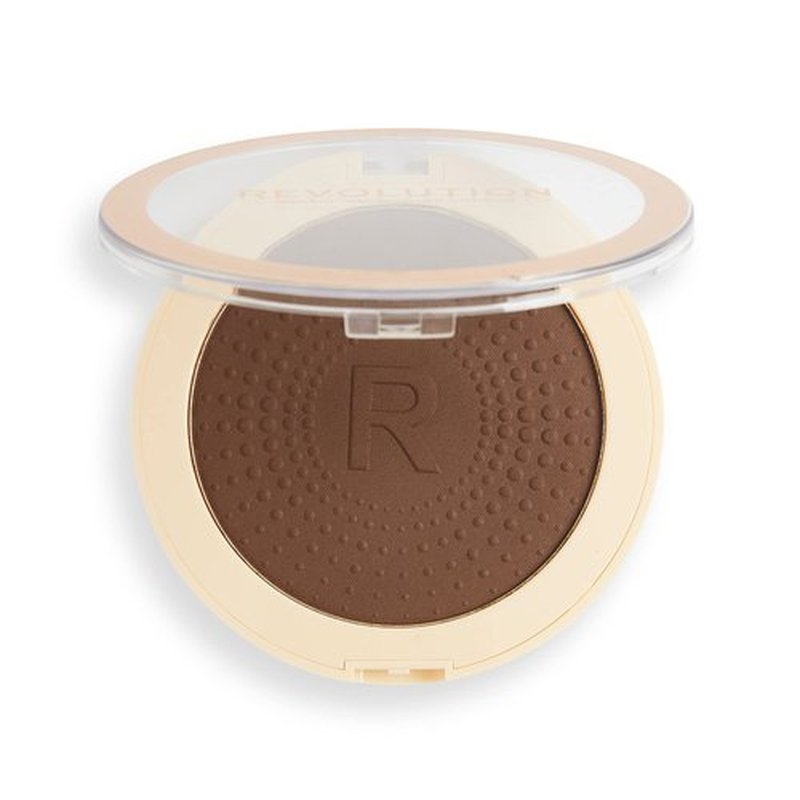 Revolution, Mega Bronzer Powder, Matte Finish, Buildable for All-Over Glow, Suitable for Light to Deep Skin Tones, Vegan & Cruelty-Free, Dark, 0.52 oz