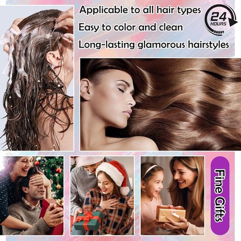 Skiennix Temporary Hair Color Wax - Instant Hair Dye for Festivals & Parties | 6 Vibrant Colors