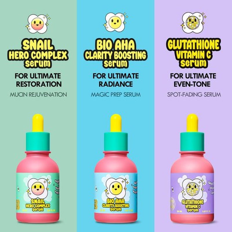 Glutathione Vitamin C Serum 50ml - Step-by-Step Discoloration Correcting Serum with Hyaluronic Acid & Niacinamide - Moisturizing & Hydrating K Beauty Skin Care (1.69 fl oz)