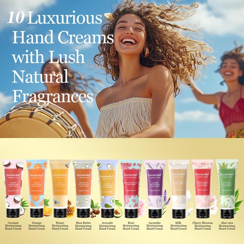 DincherBel 100 Pack Aloe Vera Moisturizing Hand Cream Set - Travel Size Non-Greasy Hand Lotion Set for Dry Skin, Instant Moisturizing Hand Cream for Women, 1.0 oz/30 ml