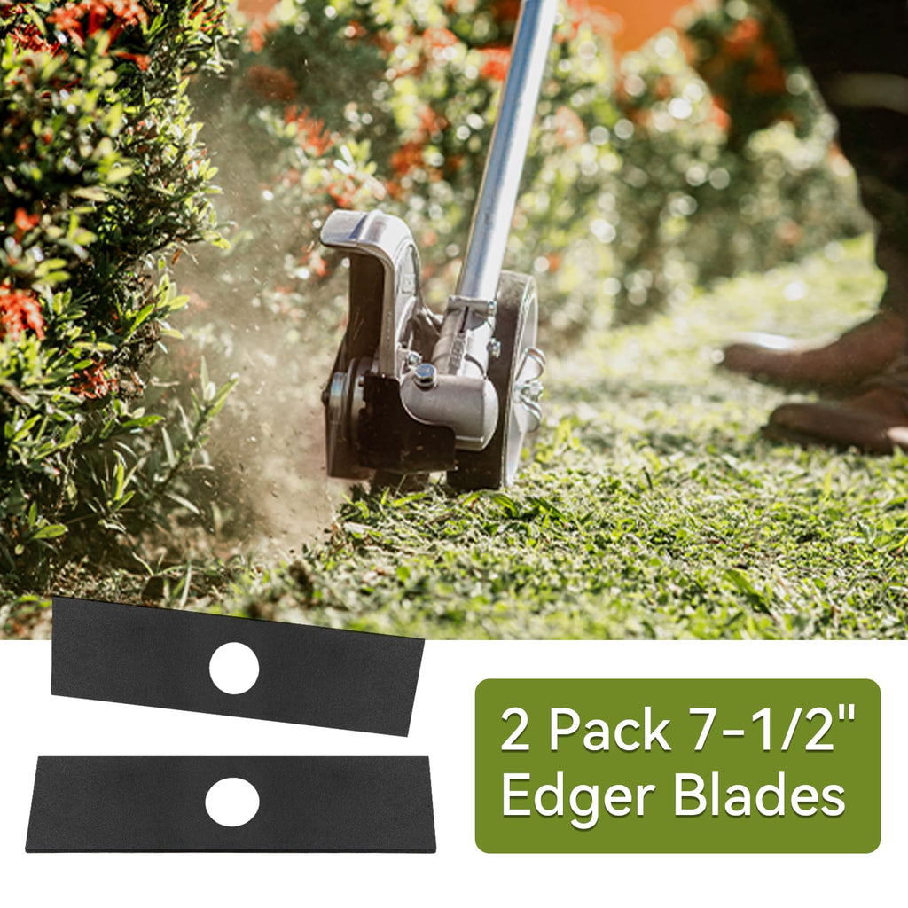 2 Pack 613223 Edger Blades Compatible with S tihl Ryobi Echo Craftsman Troy-Bilt Edgers 7-1/2" Replacement Blades for String Trimmer Edger Attachment, Replace 720237001, 791-613223B, 4133-713-4102