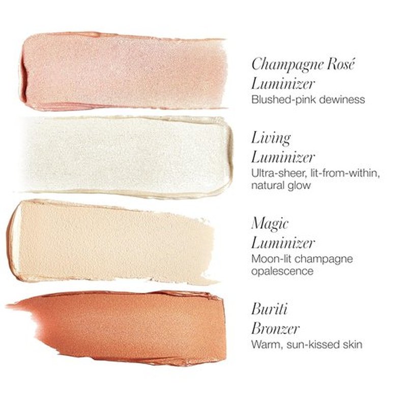 RMS Beauty Lip2Cheek Glow Quad - Creamy Multi-Use Blush & Lip Color Palette with 4 Radiant Shades, Hydrating Formula, 0.42 oz