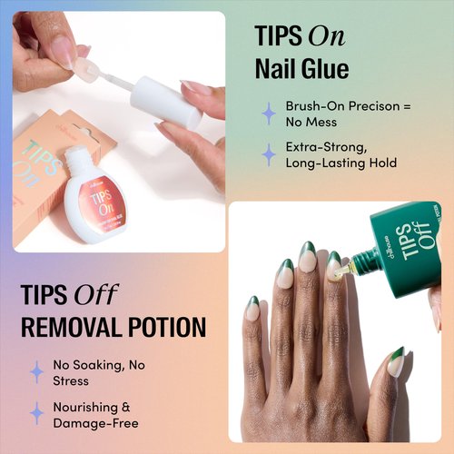 Chillhouse - Chill Tips, Press on Nails Kit - I Do Want Champagne (Almond) - 30 Nail Shapes & Sizes - Up to 2 Weeks of Wear - Customizable - Reusable - Latina Founded, Women Owned - Beauty, Self Care