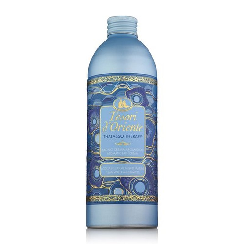 Tesori d'Oriente Bubble Bath for Women, Foaming Bath, Relaxing Body Wash and Skin Care - 500 Ml/16.91 Us Fl Oz - [Italian Import] (Thalasso Therapy)