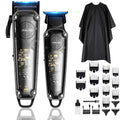 Hair Clippers for Men Barber Kit - Yinicare Professional Cordless Electric Hair Cutting Set with Pomade Hair Clipper, Zero Gap T-Blade Trimmer, Guards for Mens Haircut (Hair Clippers Set 1)