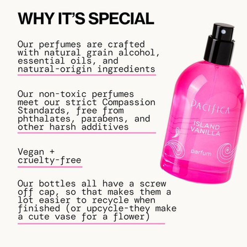 Pacifica Island Vanilla Spray Perfume - 2 Ounce | Long-Lasting, Sweet Fragrance