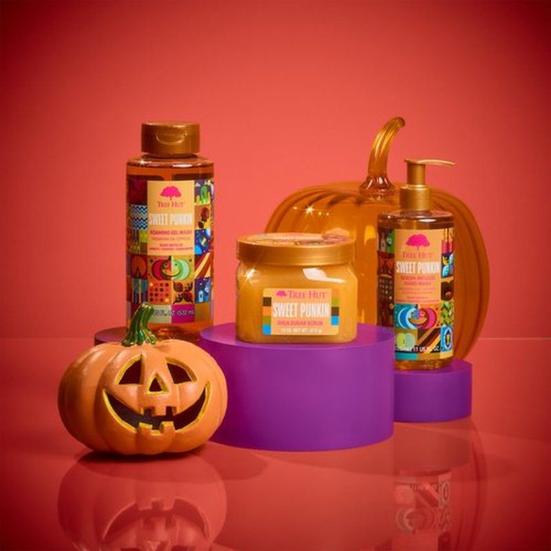 Tree Hut Sweet Pumpkin Wash, Gently Cleanses and Leaves Skin Looking Fresh and Radiant, Body Wash, Fall Limited Edition Scent, 18 Fl Oz