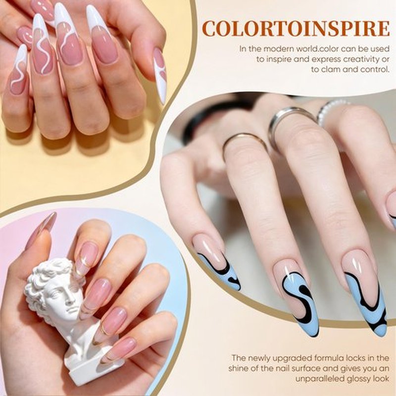 Nail Polish Kit with UV Light 25 Colors Gel Polish Starter Kit