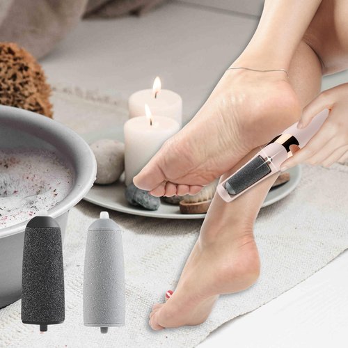12 Pack Pedicures Replacement Heads Compatible with Finishing Touch Flawless Pedi Eelectric Tool Foot File Callus Remover Rollers Refills for Flawless Pedi (6 Coarse & 6 Fine)