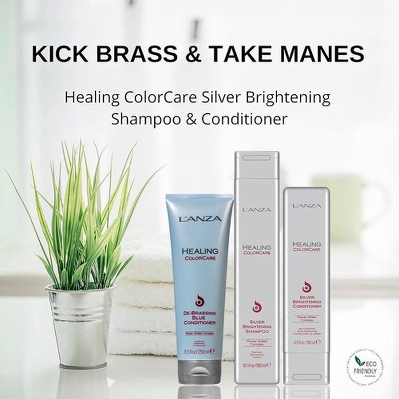 L'ANZA Healing ColorCare Blue Conditioner - Professional Color Toning Haircare, Sulfate-Free Formula
