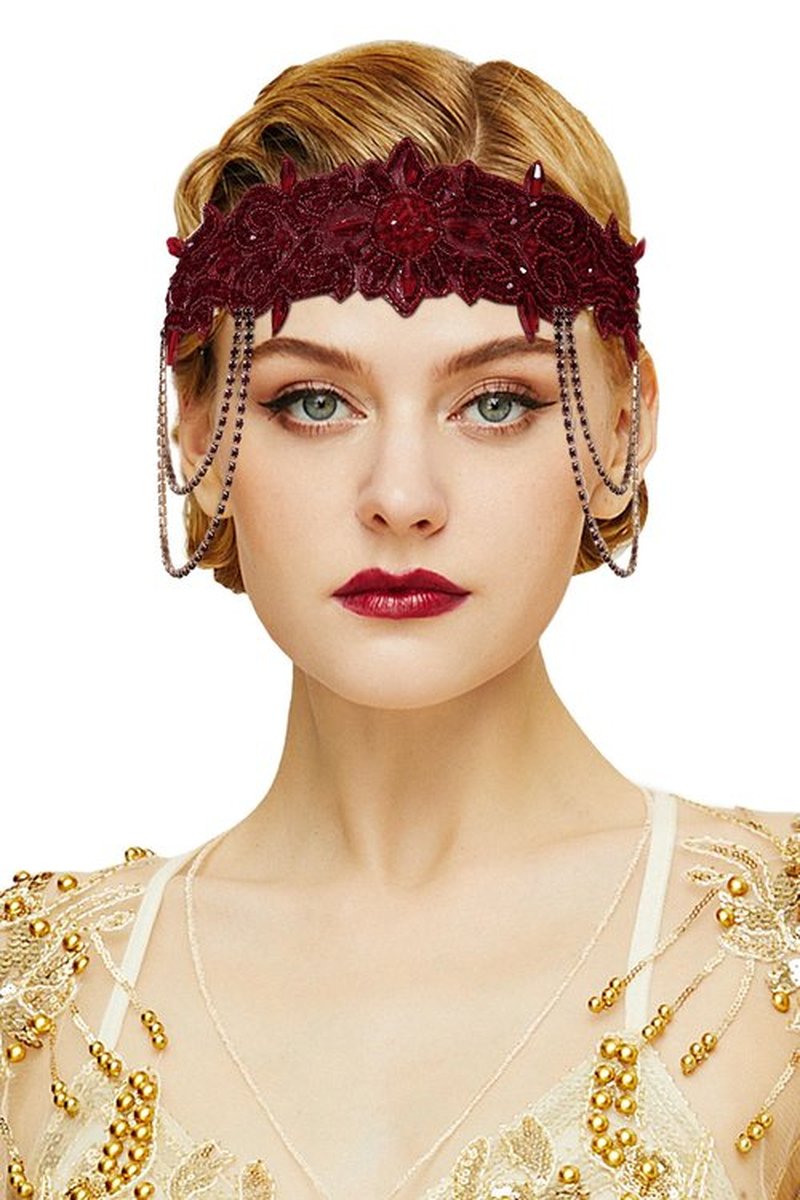 BABEYOND 1920s Flapper Headpiece Roaring 20s Headband Great Gatsby Headband for Women Vintage Hair Accessory