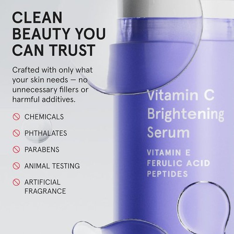 iRestore Vitamin C Brightening Serum - Anti-Aging Face Serum with 15% Ascorbic Acid & Peptide Complex