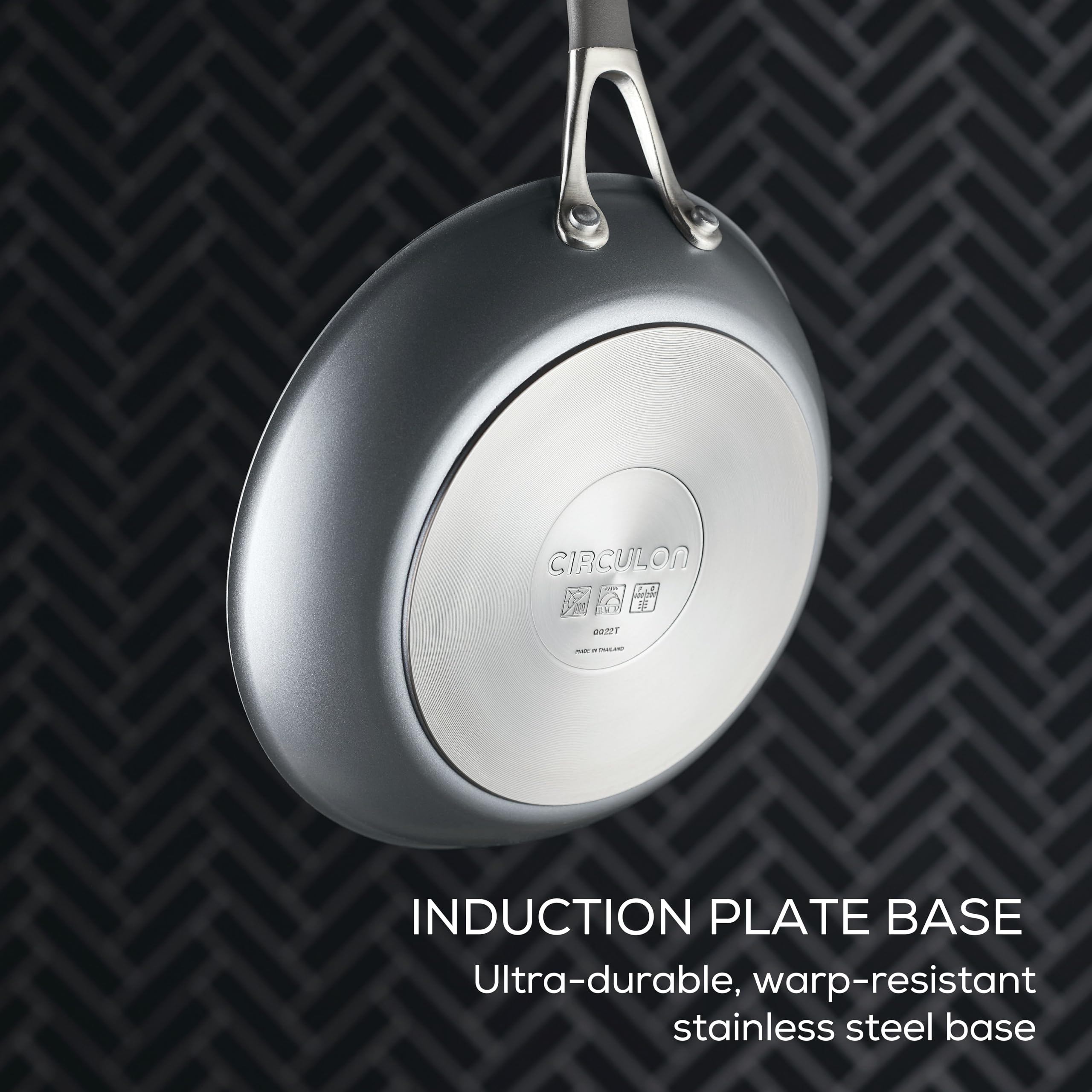 Circulon A1 Series with ScratchDefense Nonstick Induction 8.5-Inch and 10-Inch Frying Pan Set, Induction Cookware, 2-Piece, Graphite