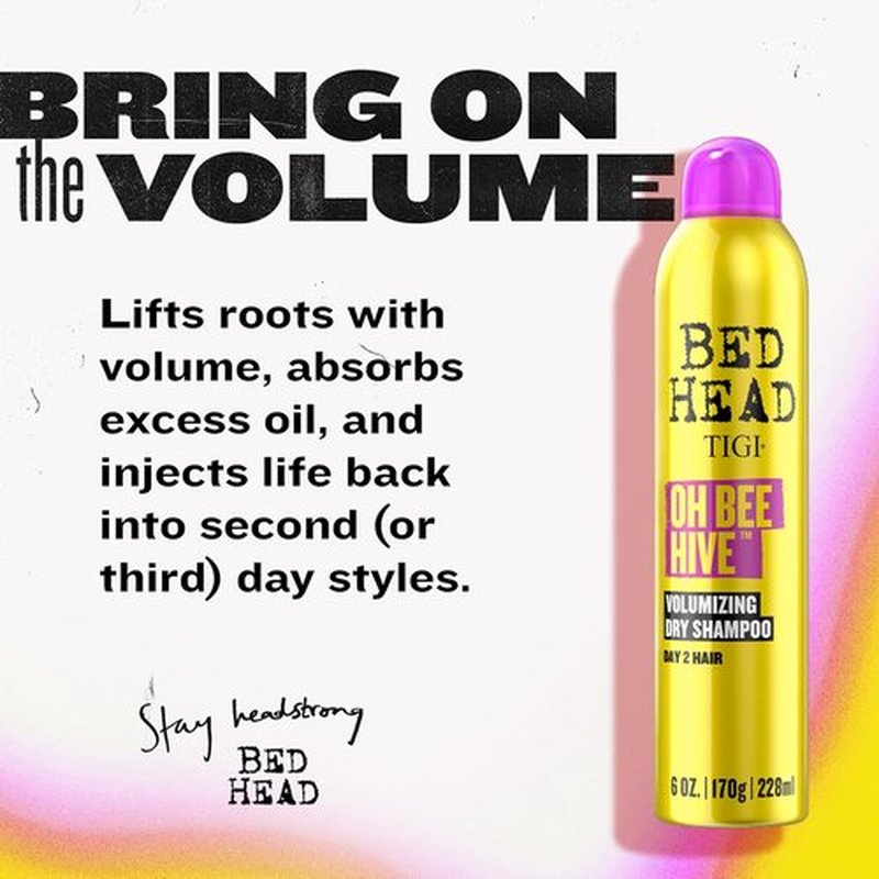 Bed Head by TIGI Oh Bee Hive Volumizing Dry Shampoo - Refresh Day 2 Hair, 6 oz