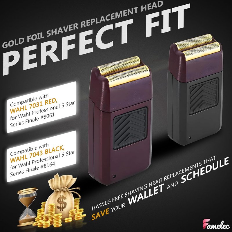 Wahl 5 Star Series Finale Shaver Foil Replacement - 2 Pack for Super Close Shaving Models