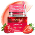 MAREE Lip Mask Overnight - Hydrating Lip Treatment with Hyaluronic Acid & Collagen - Moisturizing Lip Butter Balm