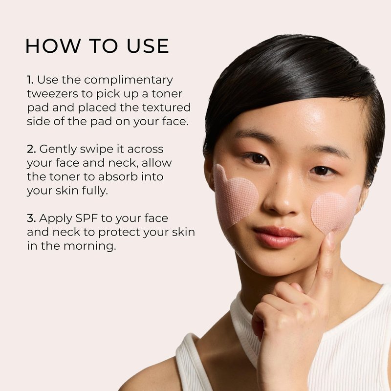 Yepoda The Porefect Pad, Exfoliating Rose Water AHA, BHA & PHA Toner Pads, Gently exfoliating & Pore Refining, Vegan Korean Toner-Pads for All Skin Types, 4.05 FL. OZ. (120 mL) / 60 Pads