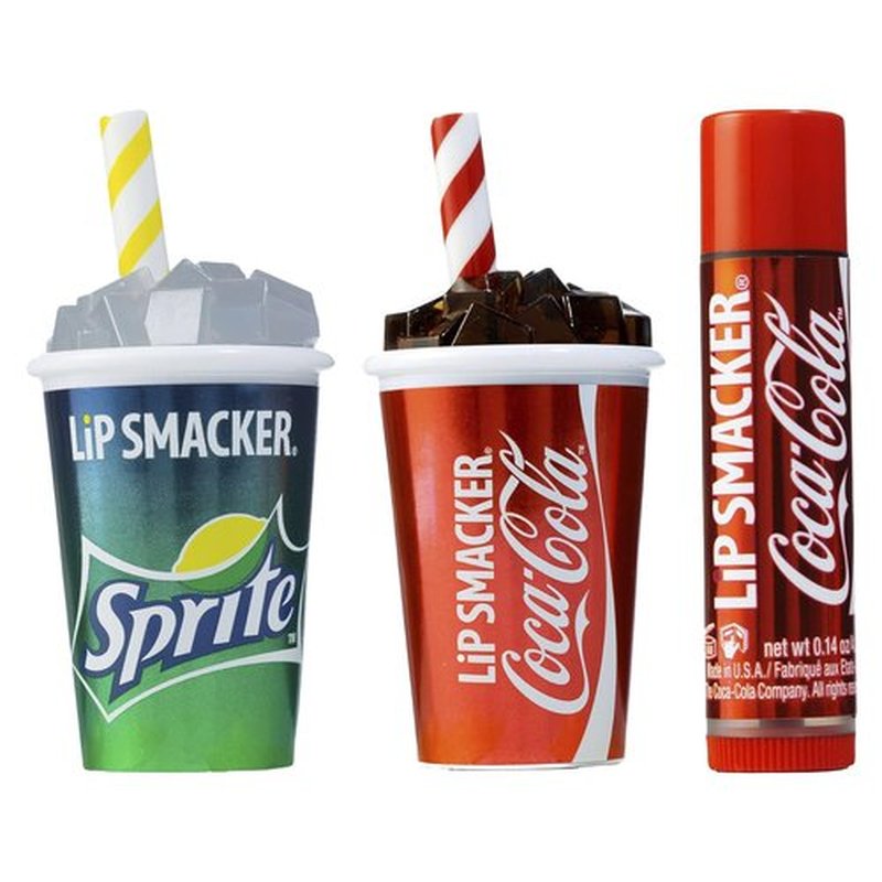 Lip Smacker Coca-Cola Collection Lip Balm - Fun Trio of Coca-Cola & Sprite Flavors for Kids