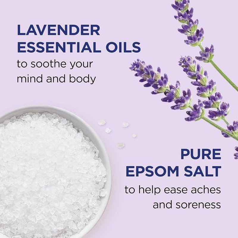 Dr Teal's Epsom Magnesium Salt Soak - Soothe & Sleep with Lavender | 3 lb (Pack of 4)