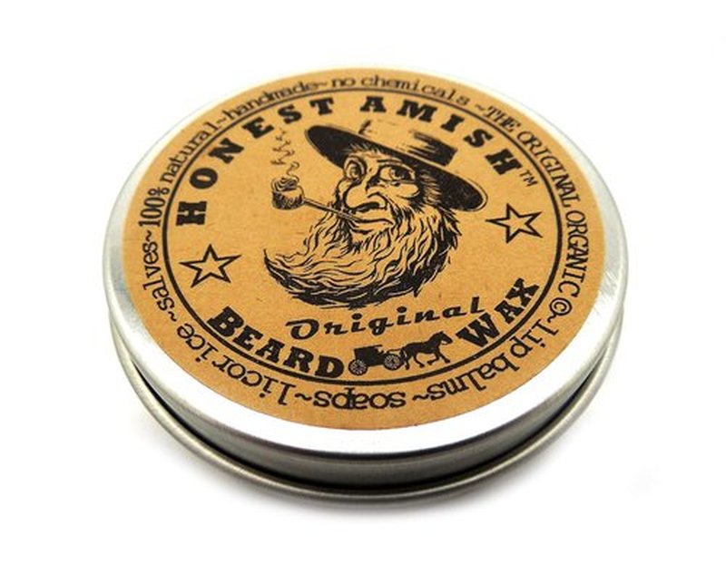 Honest Amish Original Beard Wax - All-Natural & Organic Formula | 2 Ounce Size