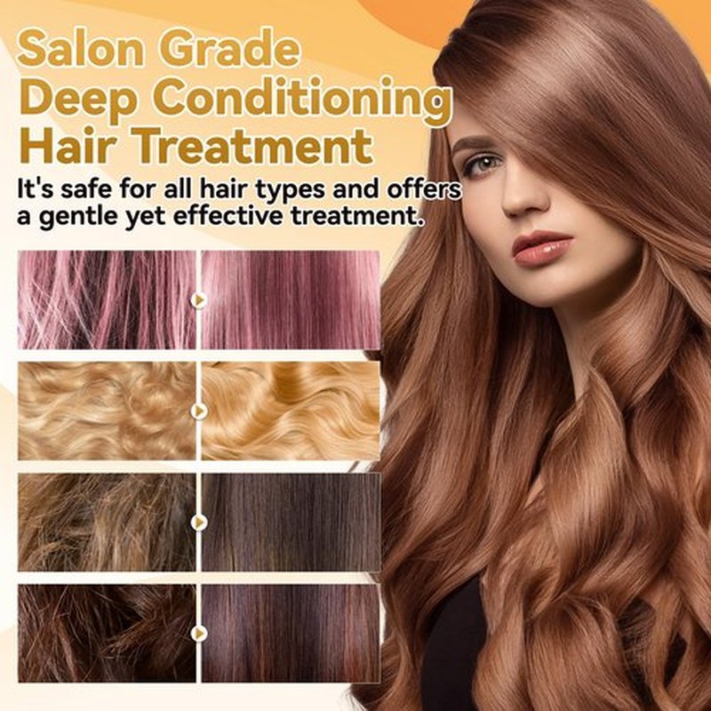 IIIMEIDU Hair Mask for Damaged Hair, Keratin Hair Mask Treatment for Dry Damaged Hair, Deep Repair Conditioning, Coconut Oil Hydrating, No Sulphates, No Parabens (16.9 Fl Oz)