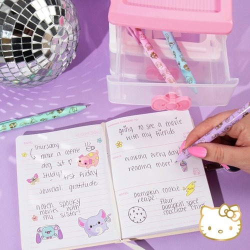 Hello Kitty & Friends 4-Piece Pen Set - My Melody & Kuromi | Cute School & Office Supplies