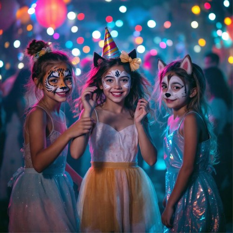 12 Colour Face Paint – Water-Based – Mess-Free Face Painting Kit with Stencils – Fast-Drying, Washable, Easy to Clean, Non-Toxic Face Paint for Festivals, Parties, Masquerade, Fancy Dress, Carnival