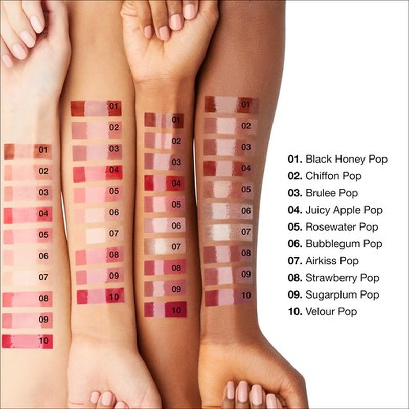 Clinique Pop Plush Creamy Lip Gloss With Hyaluronic Acid + Blend of Avocado, Aloe + Shea Butter | Hydrating + High Shine, Bubblegum Pop, 0.11 Fl Oz