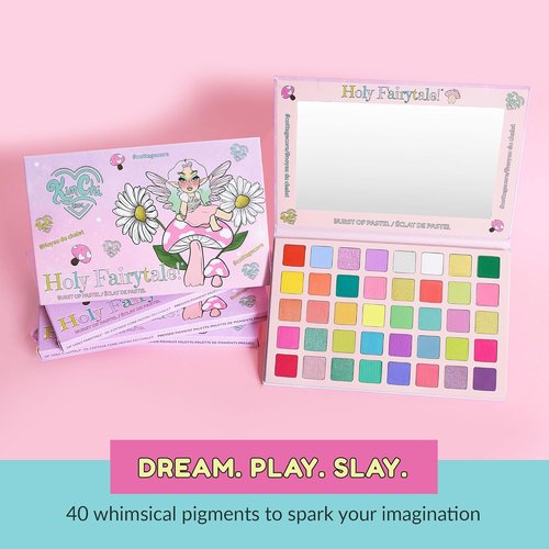 KimChiChic Beauty Holy Fairytale Palette - 40 Highly Pigmented Eyeshadows | Blendable & Long Lasting, 1.26oz