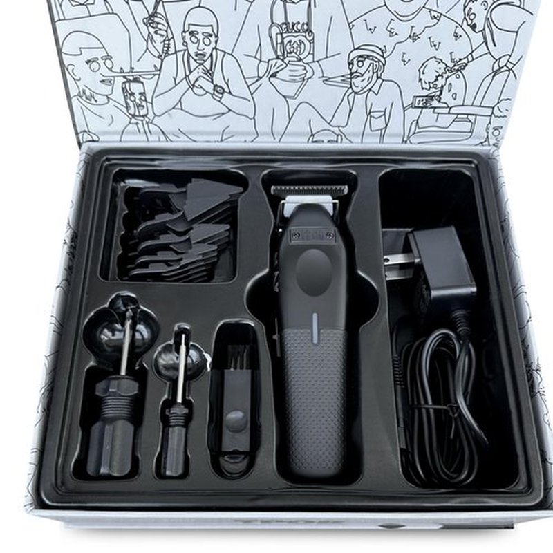 TPOB Play Professional Barber Hair Trimmer for Men 7000 RPM (Black + Softy)