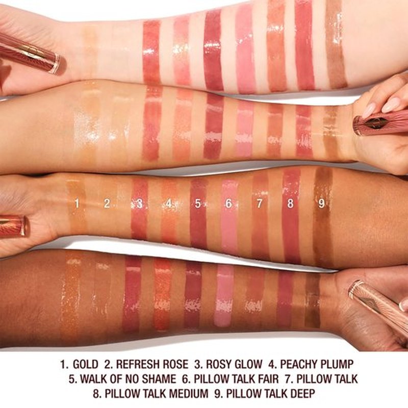 Charlotte Tilbury Collagen Lip Bath - Plumping Lip Gloss for a Fuller-Looking, High-Shine Pout - Skincare-Infused Formula to Hydrate & Nourish Lips - Pillow Talk Fair