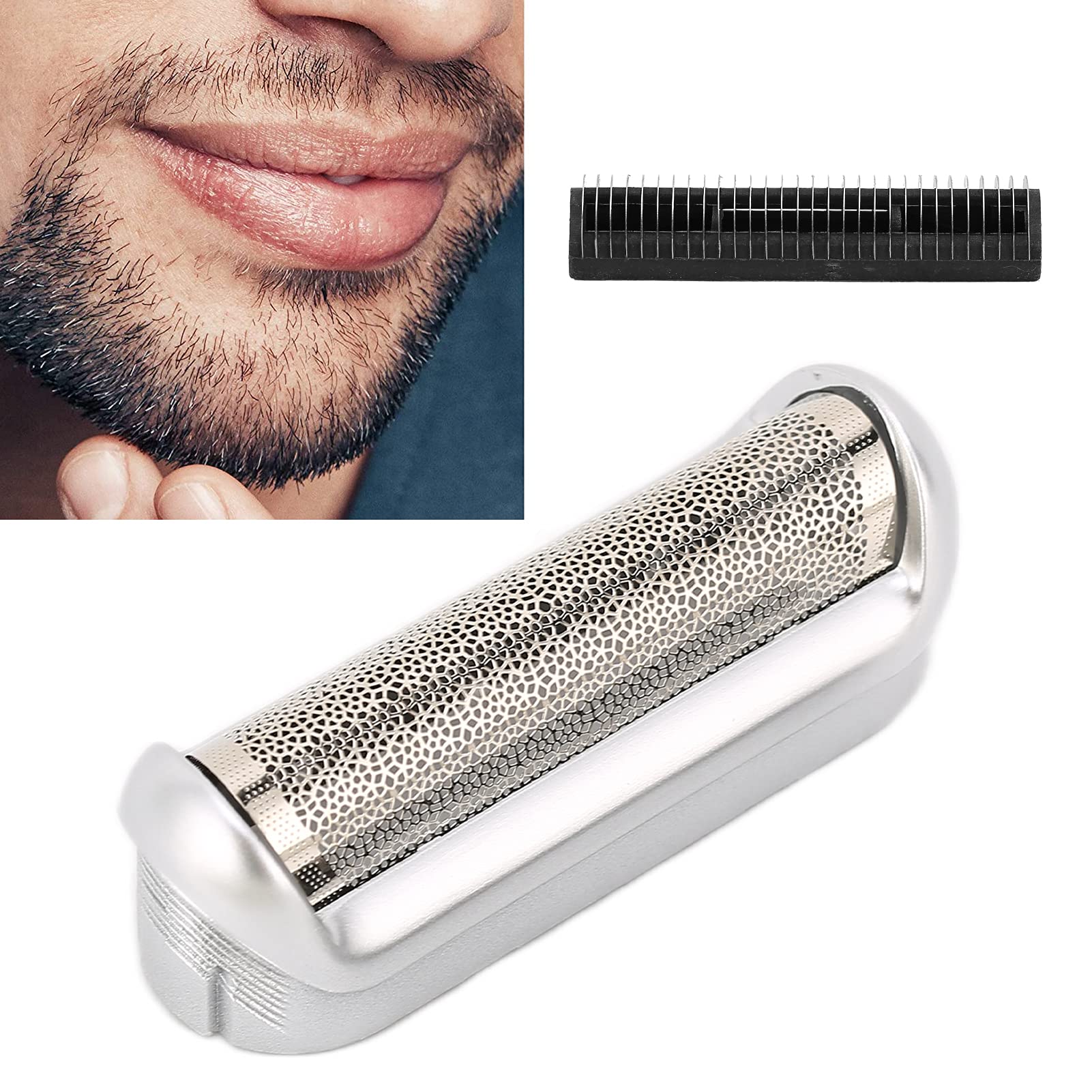 5S Replacement Foil & Cutter, Shaver Foil Head for - Compatible with M90, M60, P40, P50, P60, P70, P80, 555, 575, 370-5s - Beard Trimmer, Electric Shaver Head Replacement Kit