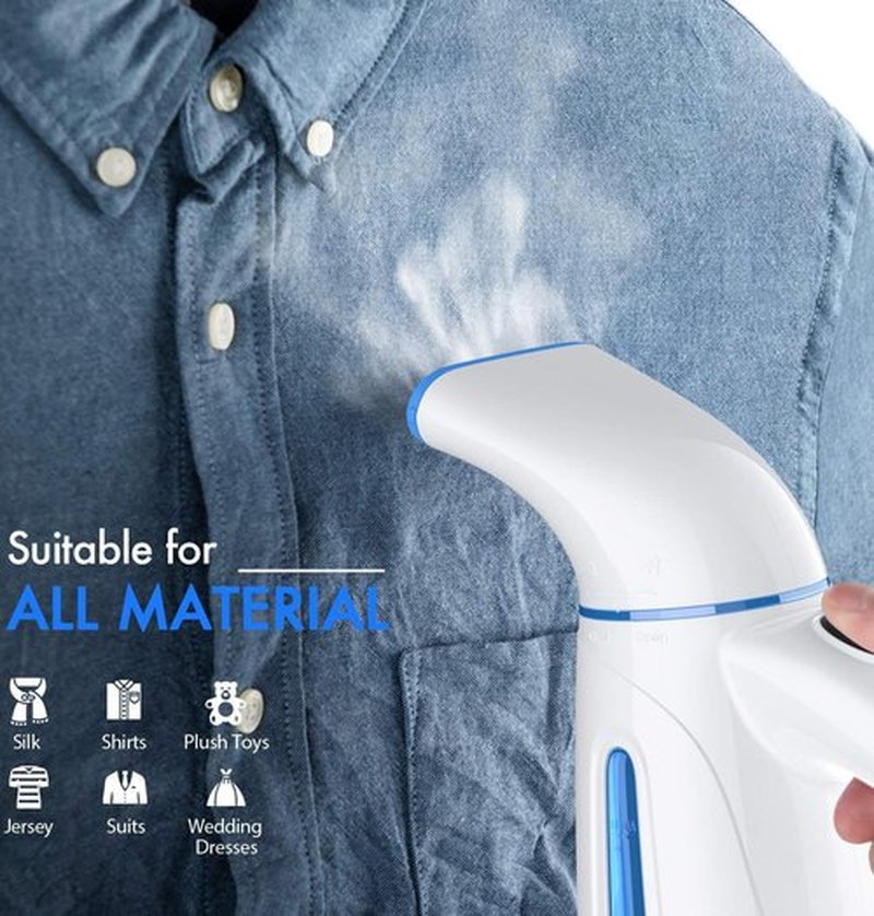 OGHom Handheld Clothing Steamer - 700W Portable Travel Iron with 240ml Capacity (Blue)