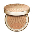 Clarins Bronzing Powder | Buildable, Luminous Matte Finish | 3-in-1 Bronzer, Contour, and Highlighter | Natural, Sun-Kissed Glow | 0.4 Ounces