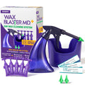 eosera Wax Blaster MD+ Ear Wax Cleaning System – Includes 5 Single-Use Vials and 3 Premixed Packets – Complete Earwax Irrigation Kit for Stubborn and Routine Ear Cleaning