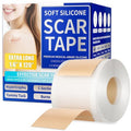 MasterMo Medical Grade Silicone Scar Sheets & Tape - 1.6”x120“ Roll, Ultra Soft, Hypoallergenic Rolls for Surgical, C-Section, Tummy Tuck, Keloid Scars, Stretch Marks & Burn Scar Removal