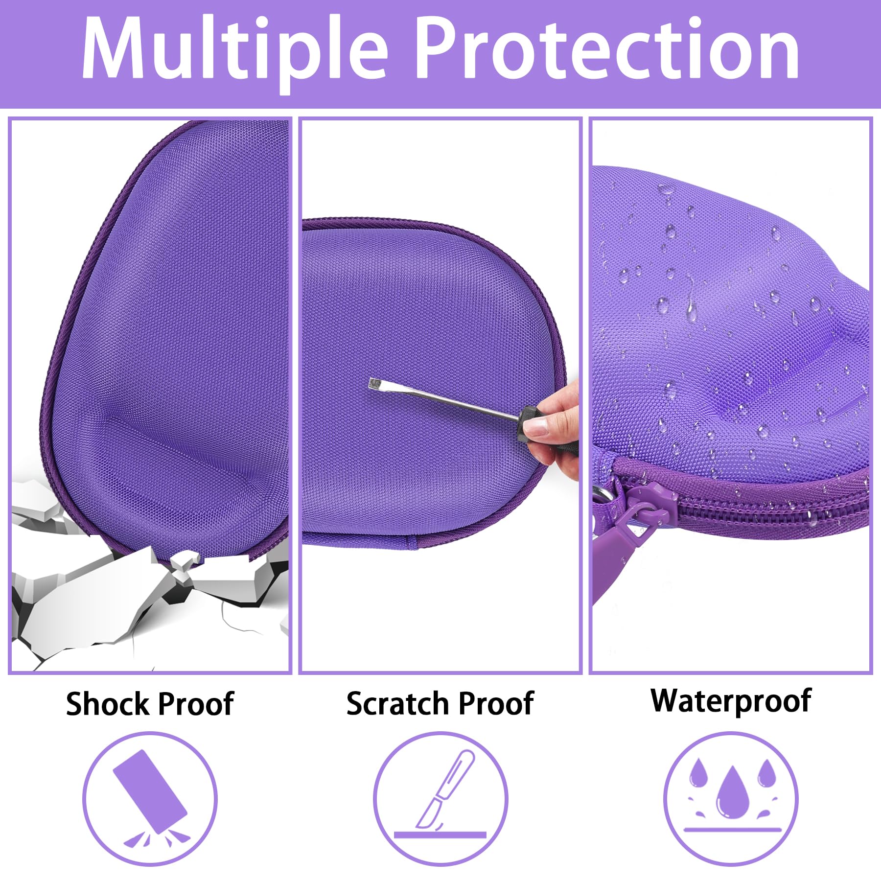 Aenllosi Hard Case for JBL Clip 5 Speaker, Purple