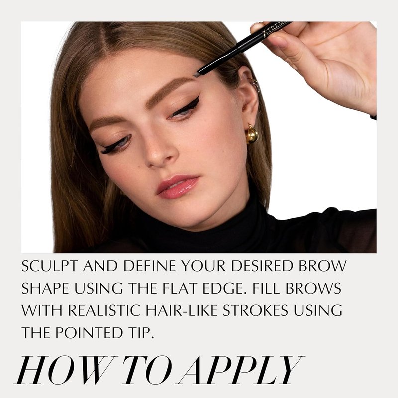 Xtreme Lashes Brow Pencil - Dark Brown, Waterproof & Smudge-Proof, Long-Lasting Vegan Makeup