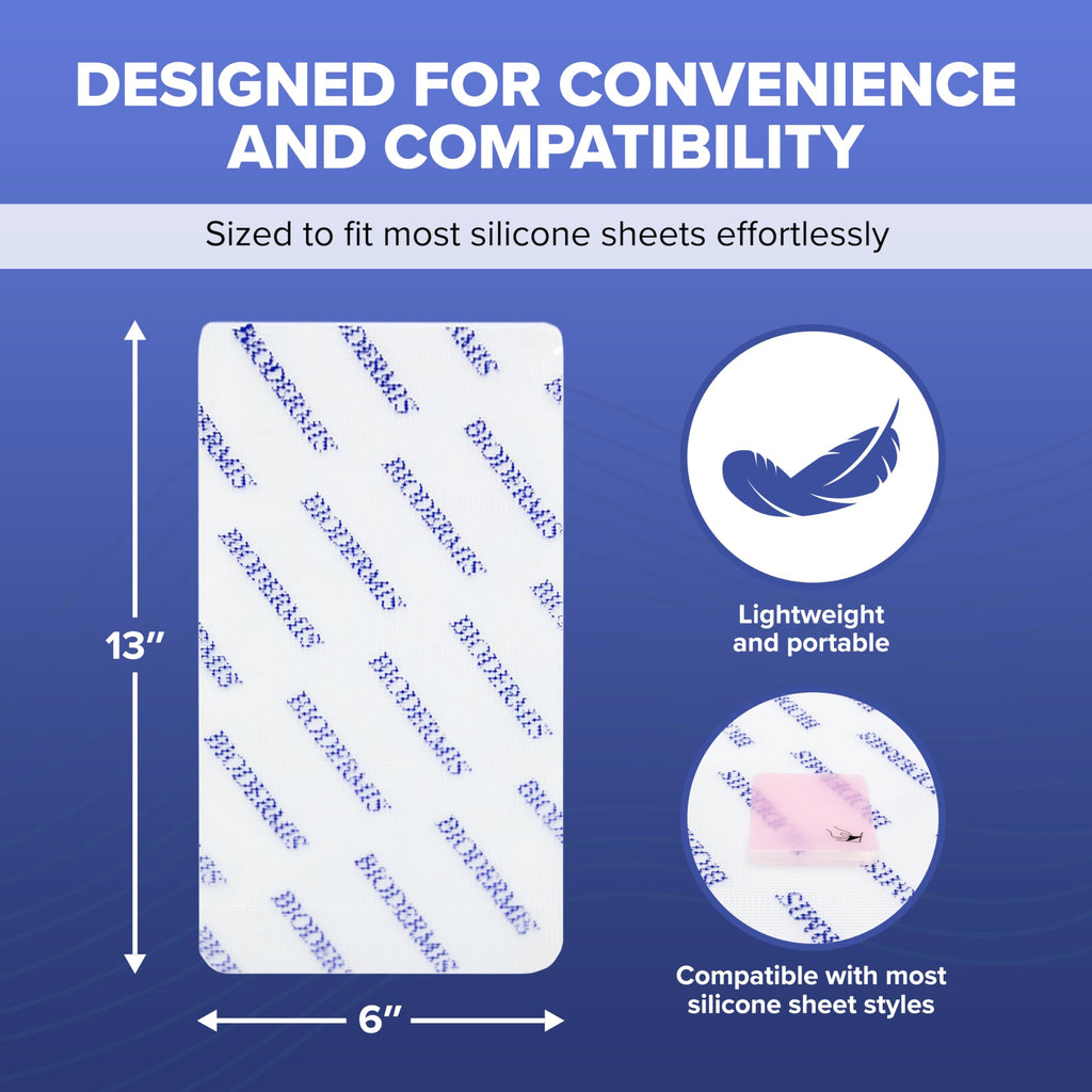 Epiderm Drying Rack - Extends the Life of Silicone Scar Sheets - Promotes Quick & Hygienic Drying & Proper Storage - Prevents Sticking, Durable & Non-Adhesive - Fits Most Silicone Sheeting - 6"x13"