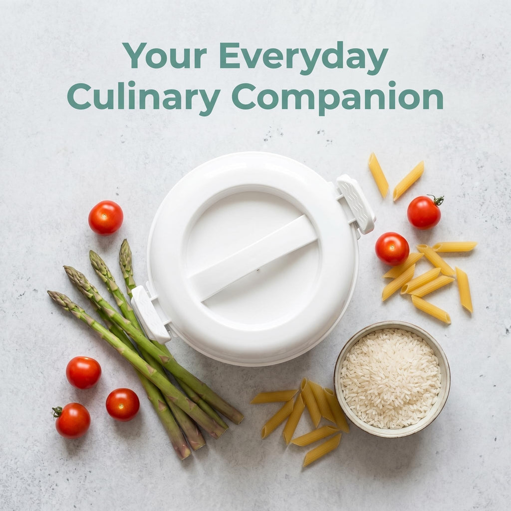 Angoily Microwave Rice Cooker: Portable Microwave Rice Steamer for Vegetable, Microwavable Pasta Cookware, Kitchen Non- Stick Pot Bacon Cooker for Cooking Soup Stews Oatmeal Steamer Food 18x18x15cm