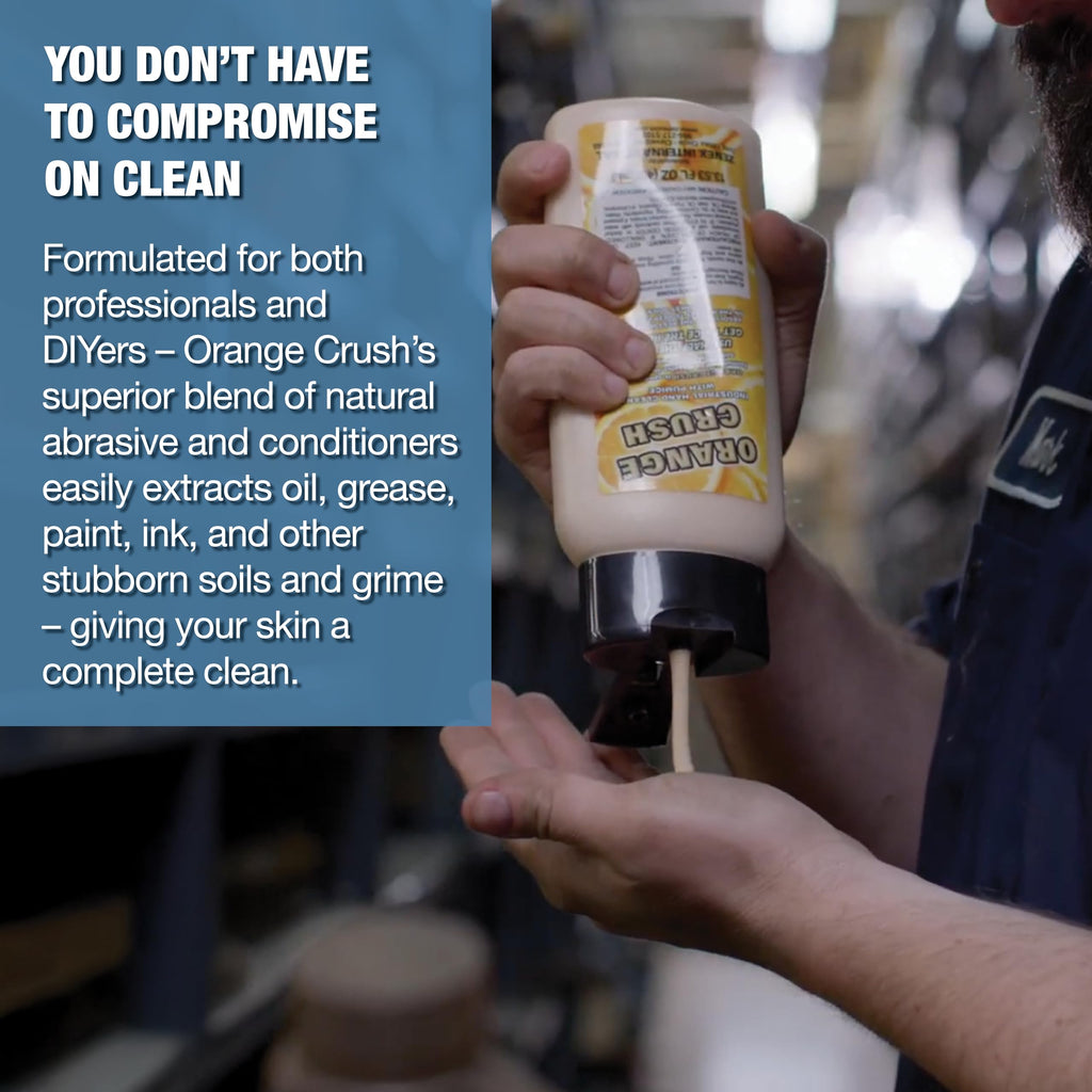 Zenex Orange Crush Hand Soap with Pumice and Skin Conditioners - Industrial Hand Cleaner | Citrus Crème Scent | Dissolve Tough Soils | Does Not Dry Out Skin | 1 Gallon (1-Pack)