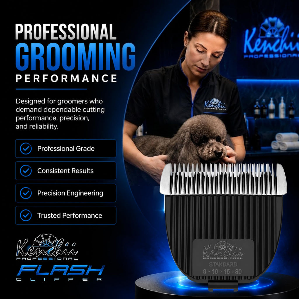 Kenchii Flash Clipper Blade (Standard) Only Compatible with Flash Clipper, Black & White