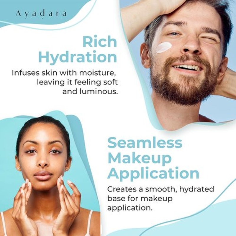 Ayadara Acne Facial Moisturizer - Advanced Oil Control Hydrating Cream for Oily Skin | 2 fl oz
