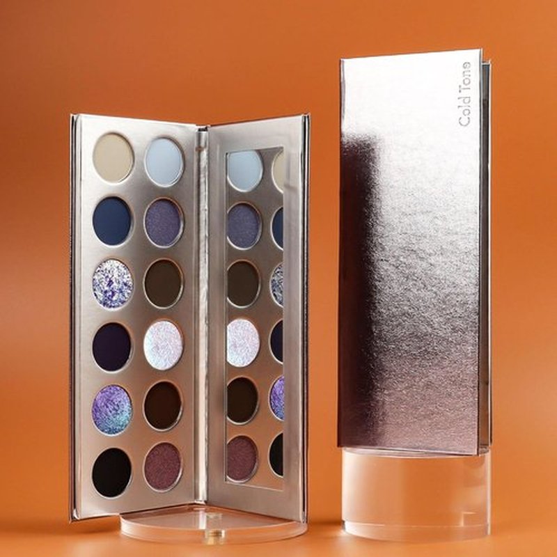 Skiennix Professional 12 Color Eyeshadow Palette - Multichrome & Matte Finish, Long-Lasting, Vegan